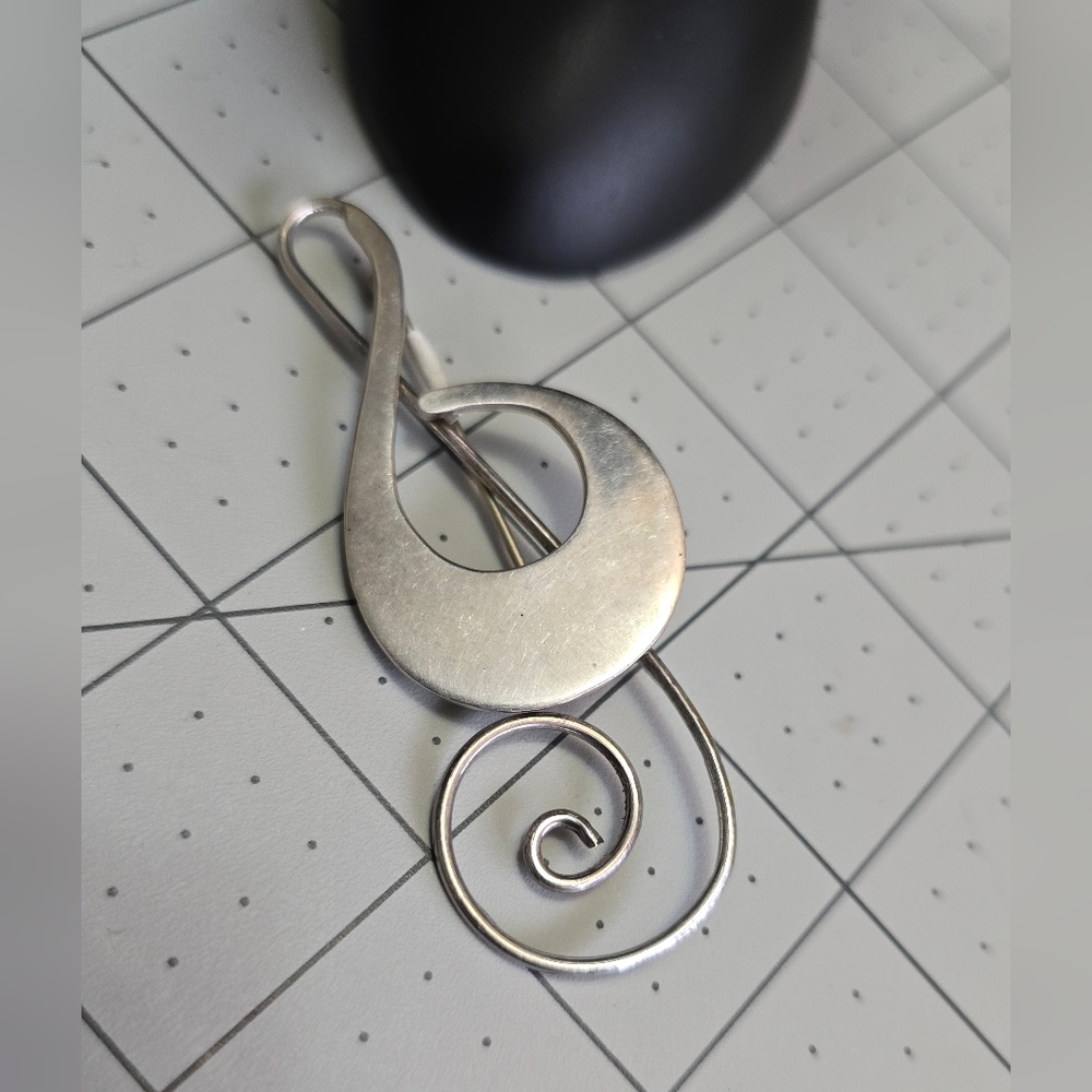 Sterling Silver Treble Clef Brooch